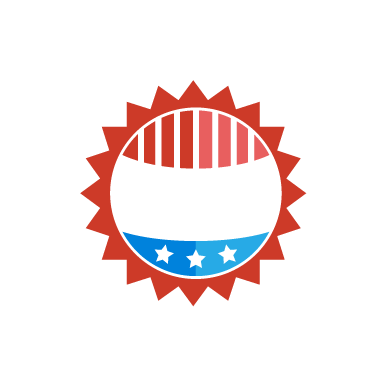 Bellamy A circular badge with red and blue sections, white stars, and the word "VOTE!" in bold letters across the center, supporting Myrtle Beach City Council elections. Myrtle Beach